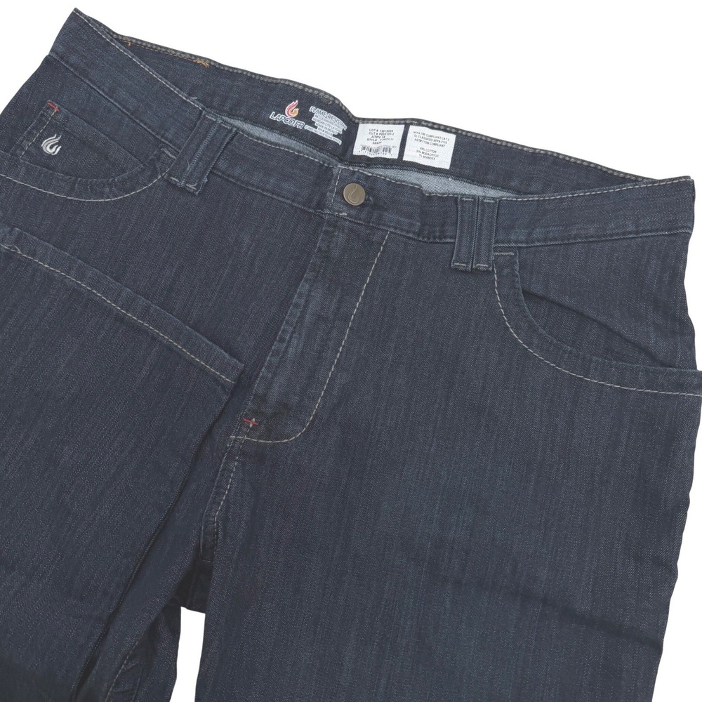 LAPCO FR Comfort Flex Jean Men 38x34 Dark Wash Flame Resistant Workwear NEW